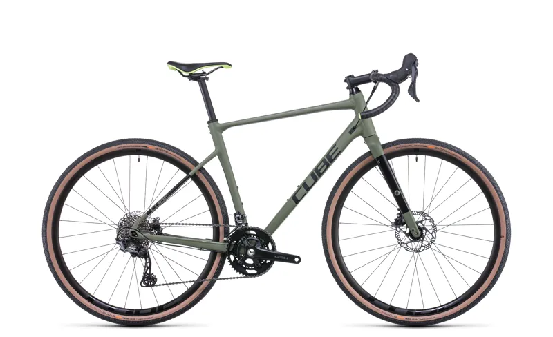 Cube Nuroad Race Gravel Bike 2023 in Olive n Grey